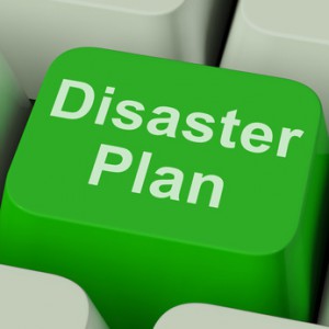 Disaster Plan Key Shows Emergency Crisis Protection